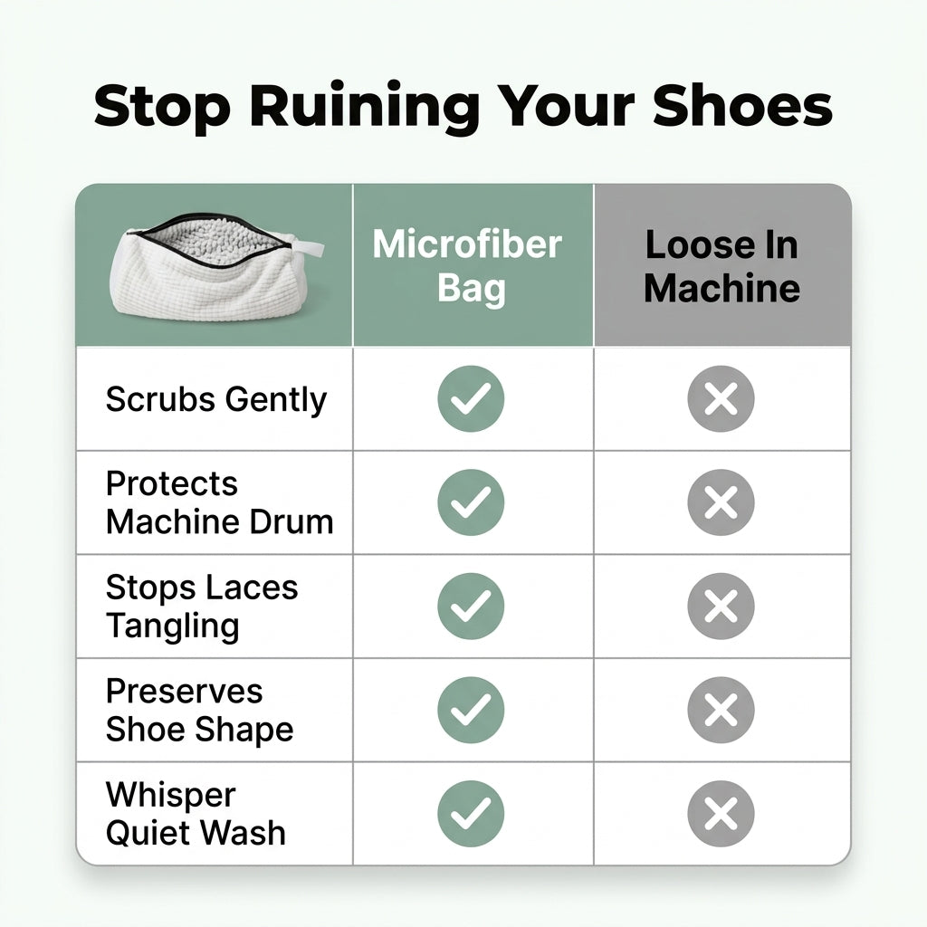Shoe Washing Bag — Deep-Clean Shoes Without Scrubbing By Hand