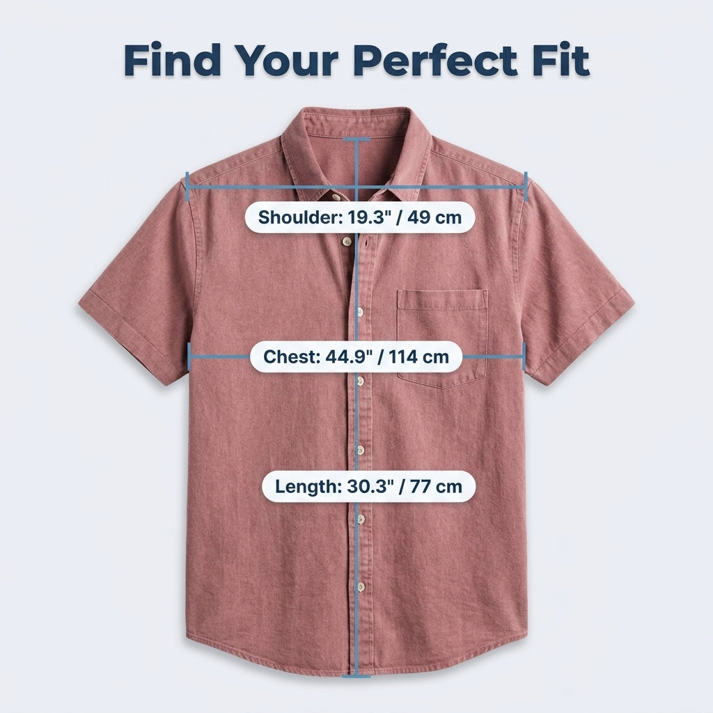 Classic Cotton Short-Sleeve Shirt — Clean Vintage Style Without Heavy Layers