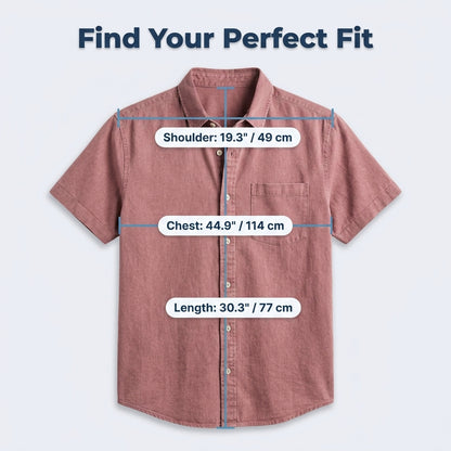 Classic Cotton Short-Sleeve Shirt — Clean Vintage Style Without Heavy Layers