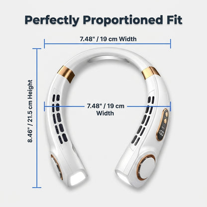 Wearable 5-Speed Neck Fan — Stay Cool Hands-Free Without Carrying A Fan