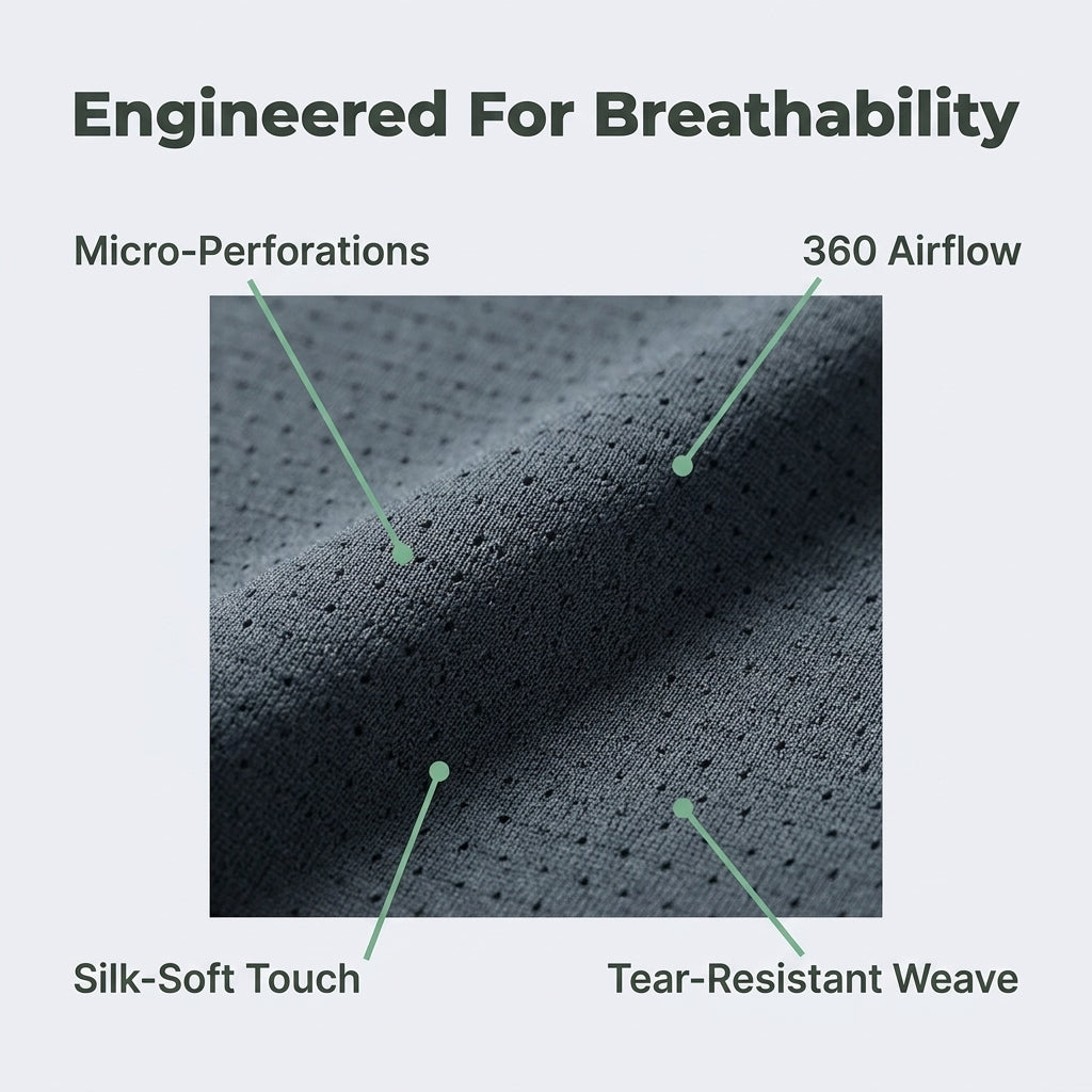 Ice Silk Round Neck T-Shirt — Stay Cool Without Heavy Summer Shirts
