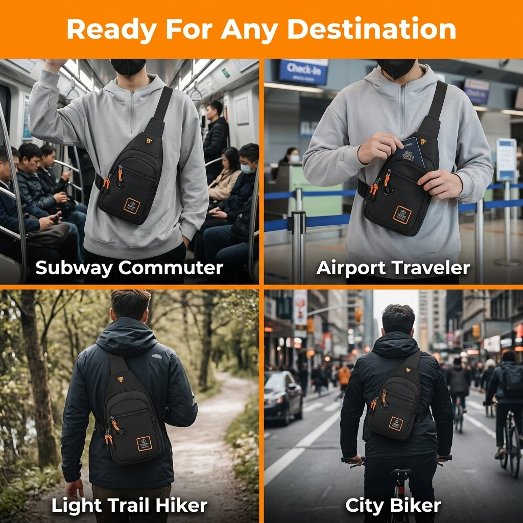 Multi-Compartment Crossbody Bag — Carry Essentials Without Bulky Backpacks