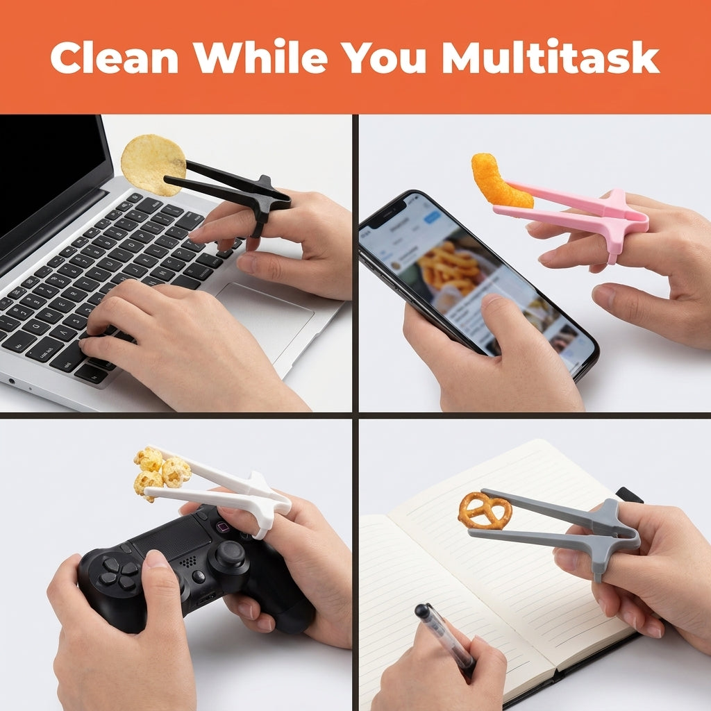 Finger Snack Tongs — Snack Without Greasy Fingers