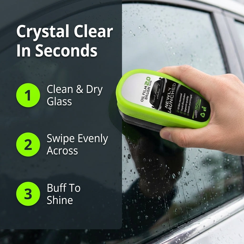 Hydrophobic Glass Protector — Clearer Driving Visibility In Rain & Fog
