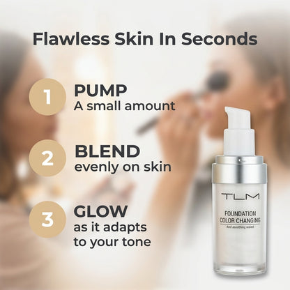Color-Changing Foundation — Natural-Looking Coverage Without The Heavy Makeup Feel