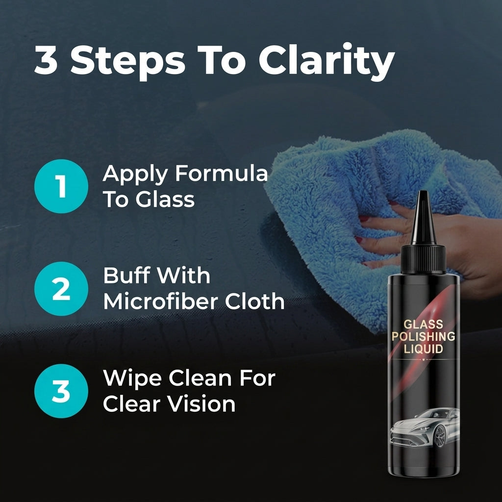 Car Window Restorer — Clearer Glass Without Streaks, Haze & Stubborn Water Spots