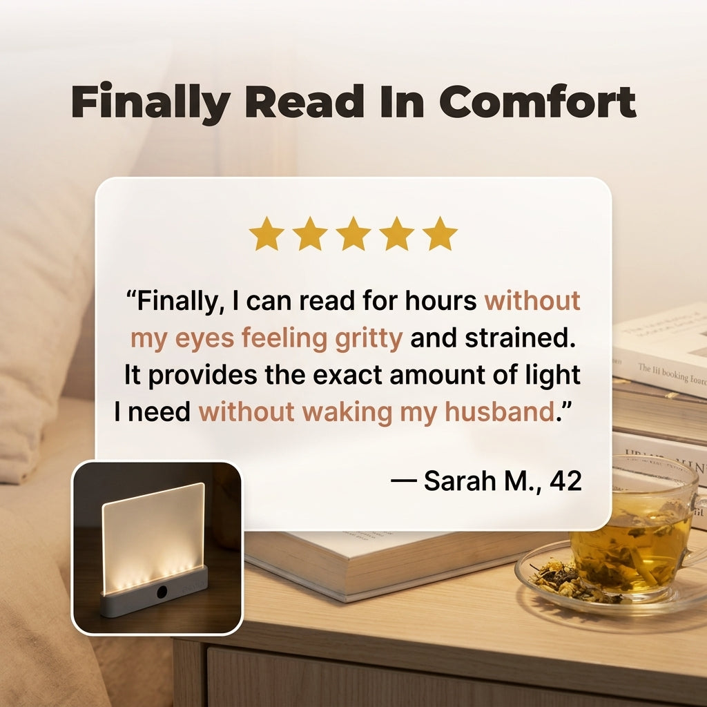 Night Reading Lamp — Eye-Comfort Light Without Disturbing The Room
