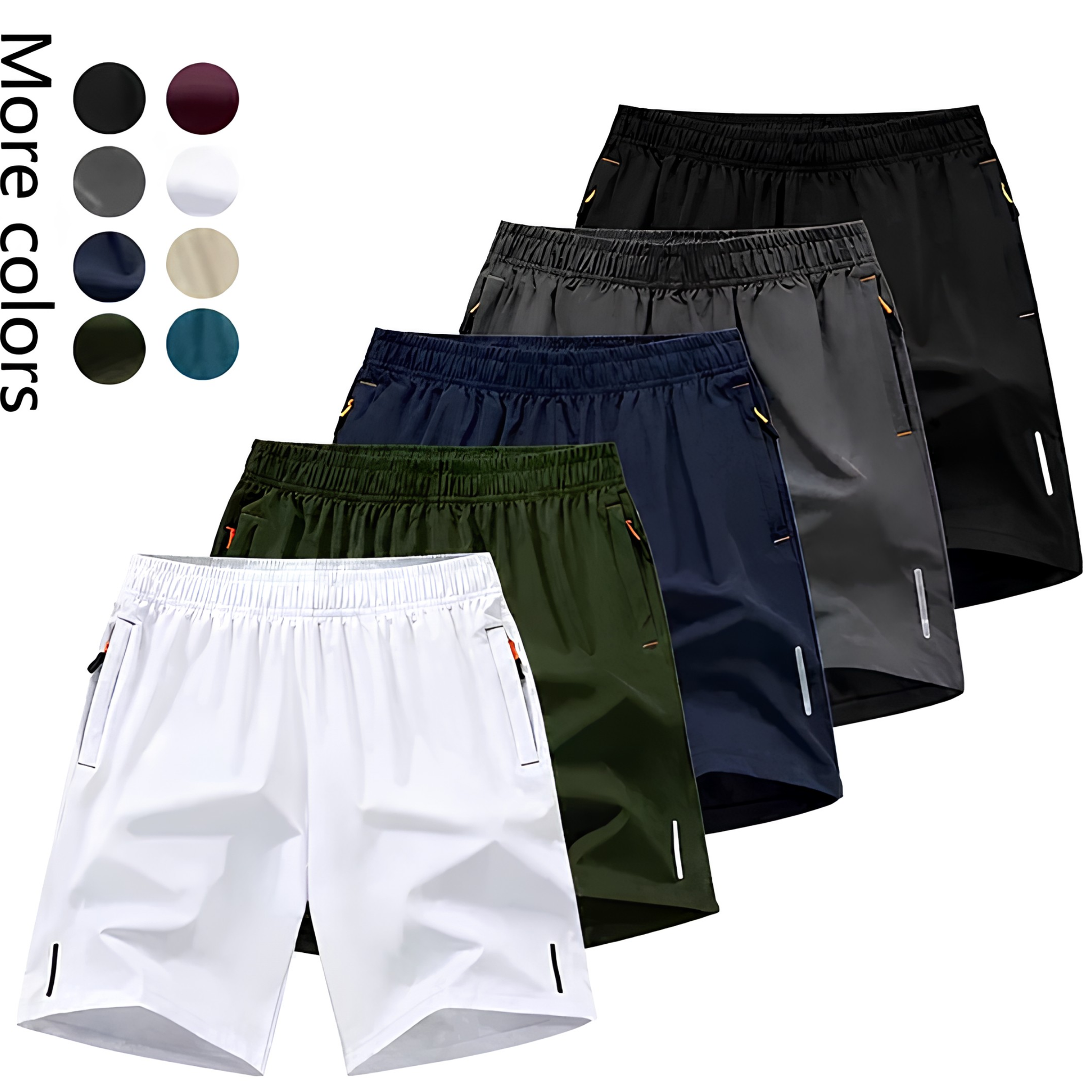 5-Pack Quick-Dry Athletic Shorts — Stay Cool Without Looking Too Casual