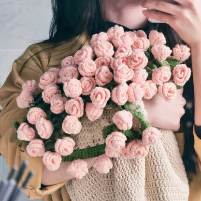 Crochet Rose Bouquet — Lasting Flowers Without Wilting
