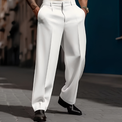 Men’s Pleated Wide-Leg Pants — Relaxed Style Without Tight, Restrictive Trousers