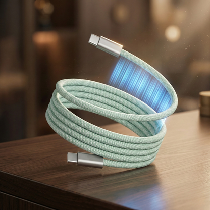 Magnetic Anti-Tangle Charging Cable — Fast Charging Without The Cable Clutter