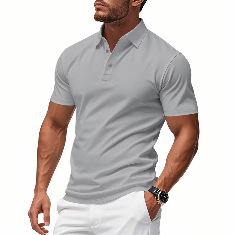 Quick-Dry Short-Sleeve Lapel Shirt — Stay Cool Without Looking Too Casual