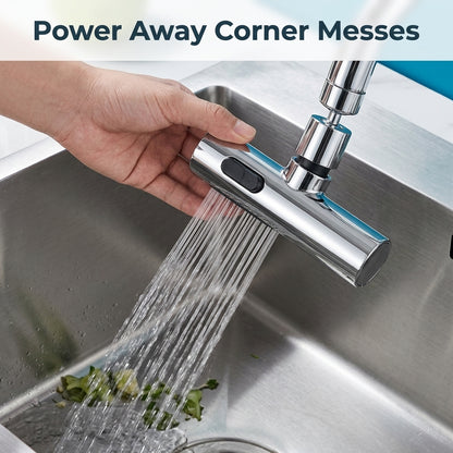 Waterfall Kitchen Faucet Attachment — Wider Rinsing Without Replacing Your Faucet
