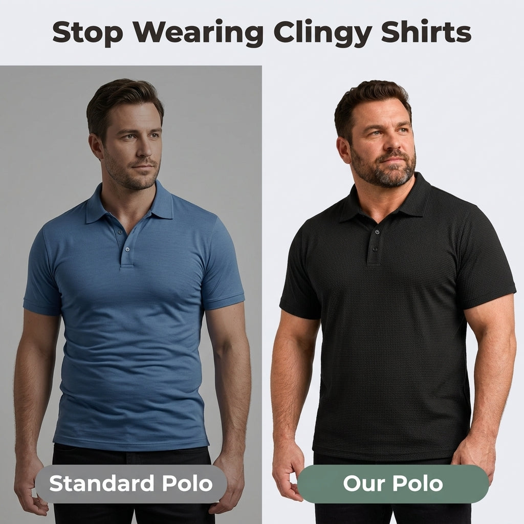 Men’s Textured Comfort Polo