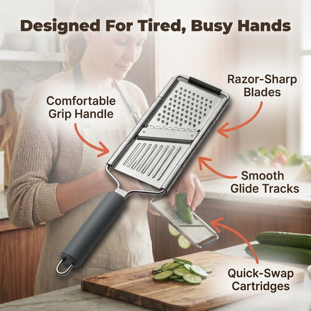 Manual Multi Slicer — Faster Dinner Prep Without Repetitive Knife Strain