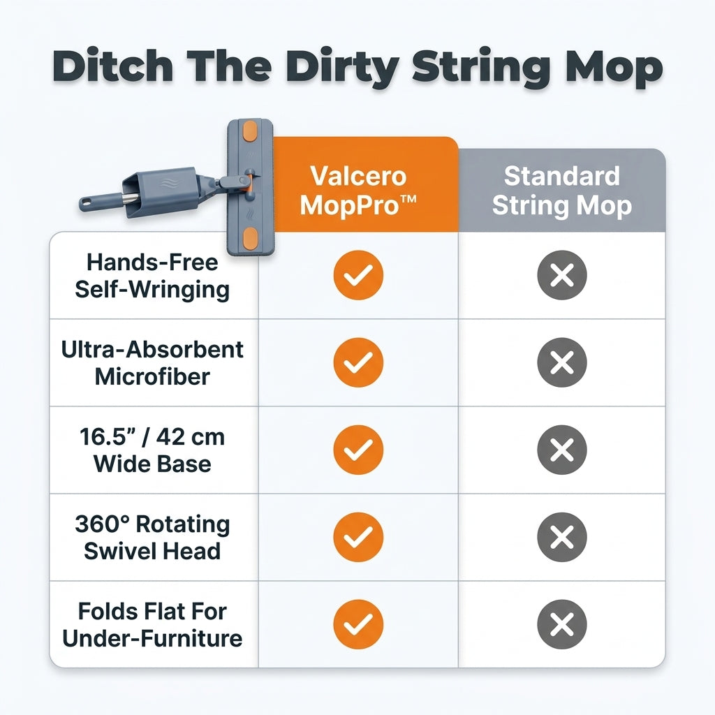 Hands-Free Microfiber Mop — Effortless Cleaning Without Wet Hands