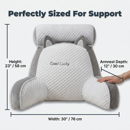 Back & Neck Comfort Pillow — Comfortable Lounging Without Stacking Pillows