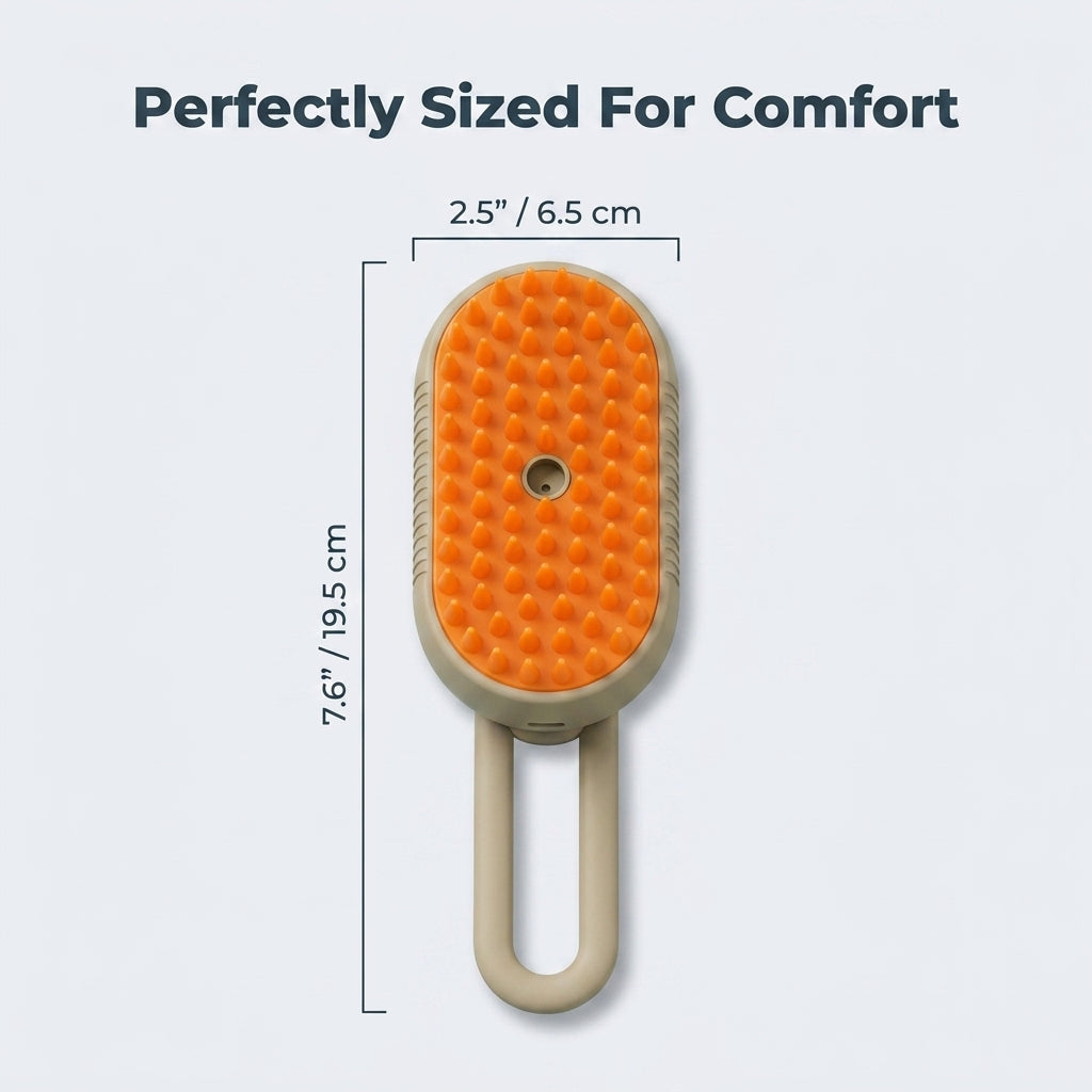 Pet Grooming Brush — Remove Loose Fur While Gently Massaging Your Pet
