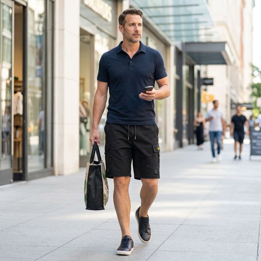 Men’s Lightweight Cargo Shorts — Clean Utility Without Heavy Bulk