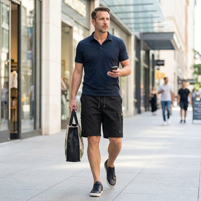 Men’s Lightweight Cargo Shorts — Clean Utility Without Heavy Bulk