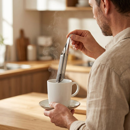 Stainless Steel Tea Infuser — Loose-Leaf Tea Without Floating Leaves