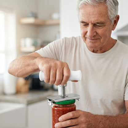 Adjustable Grip Jar Opener — Open Tight Lids Without Hand Strain