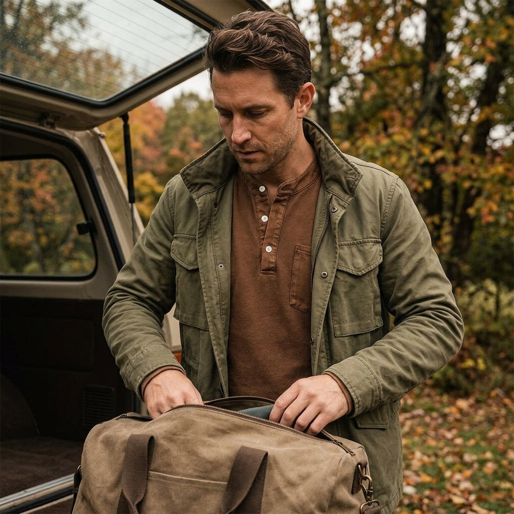 Retro Henley Long-Sleeve Shirt — Clean Vintage Style Without Stiff Formal Shirts