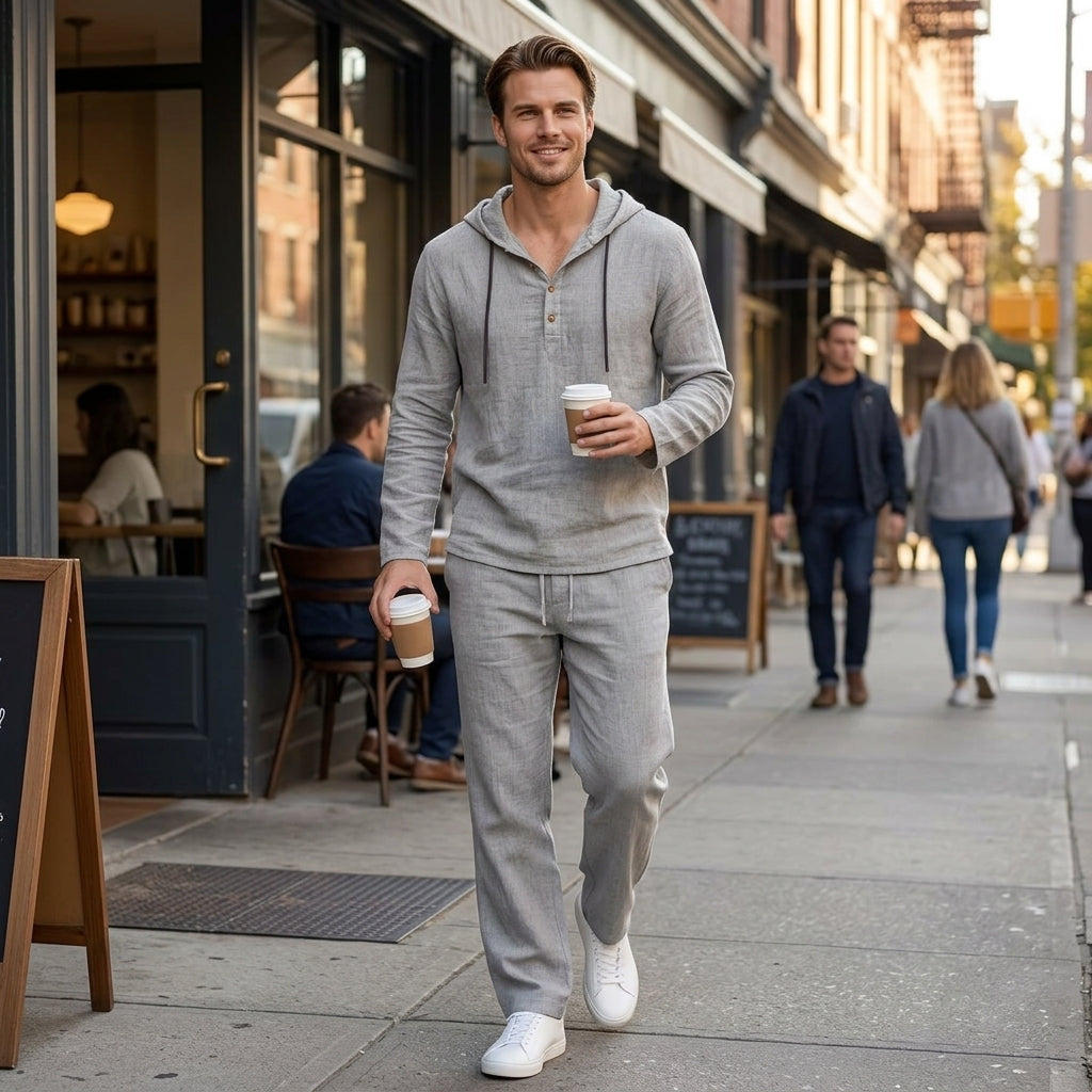 Men’s Hooded 2-Piece Set — Complete Casual Outfit Without Overthinking What To Wear