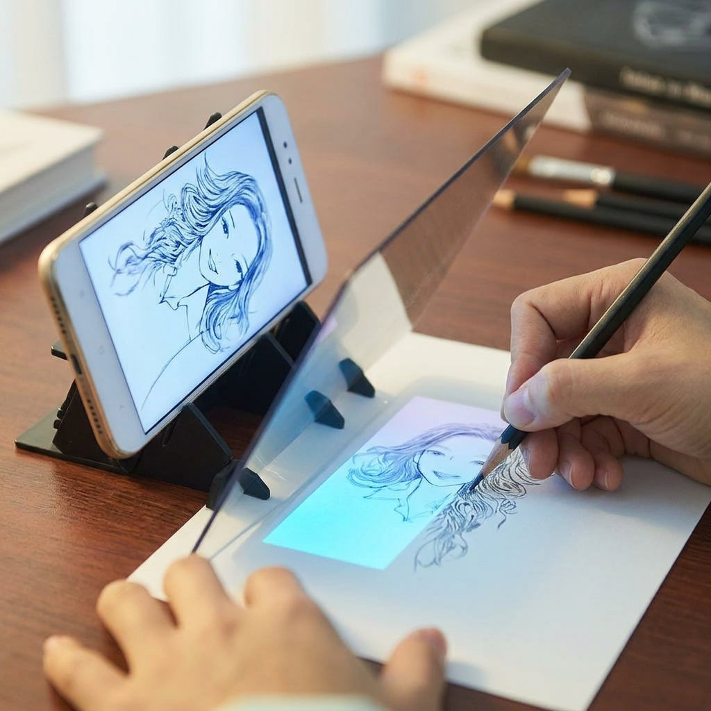 Image Reflector Drawing Board — Turn Photos Into Traceable Drawing Guides Without Apps Or Batteries
