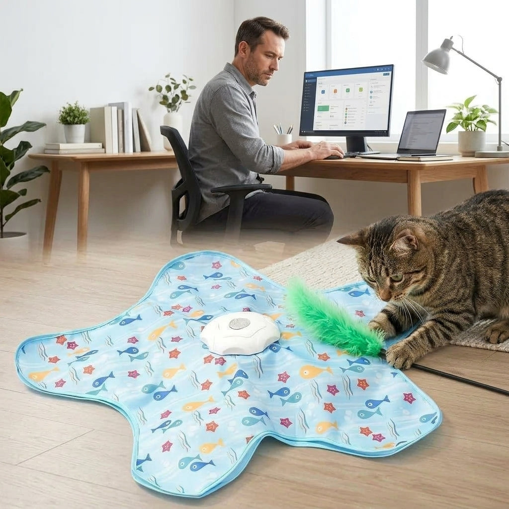 Automatic Interactive Cat Toy — Keep Indoor Cats Active Without Constantly Entertaining Them Yourself