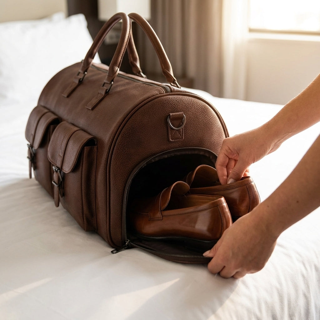 Convertible Garment Duffle Bag — Travel With Suits & Dresses Without Extra Luggage