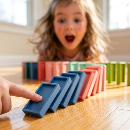 Domino Train Toy — Screen-Free Learning Through Colourful Chain Reactions