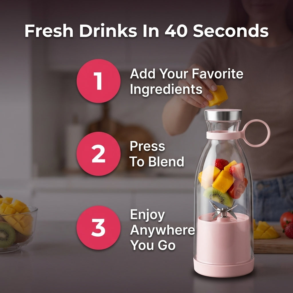 Portable Smoothie Blender — Fresh Smoothies Without Bulky Blenders