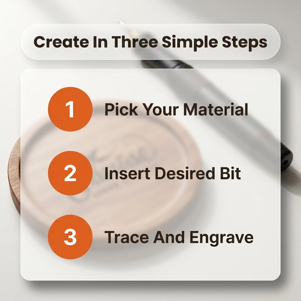 Cordless Engraving Pen — Personalise Everyday Items Without Bulky Engraving Tools