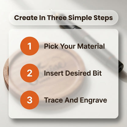 Cordless Engraving Pen — Personalise Everyday Items Without Bulky Engraving Tools