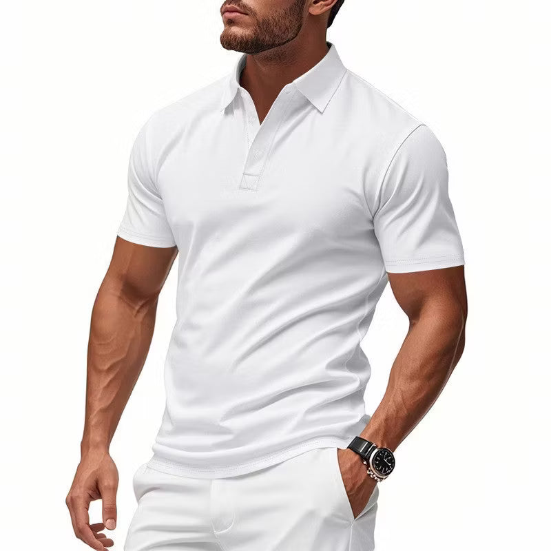 Quick-Dry Short-Sleeve Lapel Shirt — Stay Cool Without Looking Too Casual