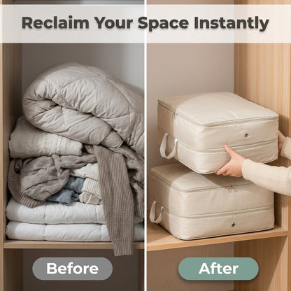 Foldable Compression Storage Bag — Maximize Closet Space Without Bulky Storage Bins