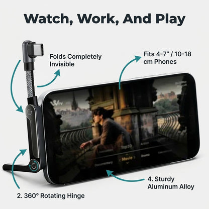2-in-1 Fast Charging Cable — Charge Your Phone Without Holding It Up