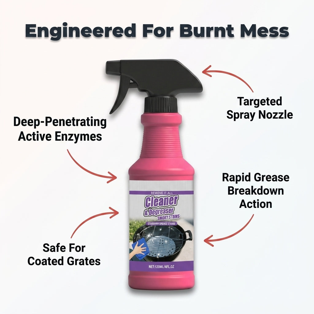 Heavy-Duty Grill Degreaser Spray — Remove Grease Without Endless Scrubbing