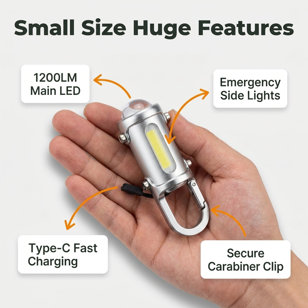Rechargeable Mini Keychain Flashlight — Powerful Everyday Lighting Without Carrying A Bulky Torch