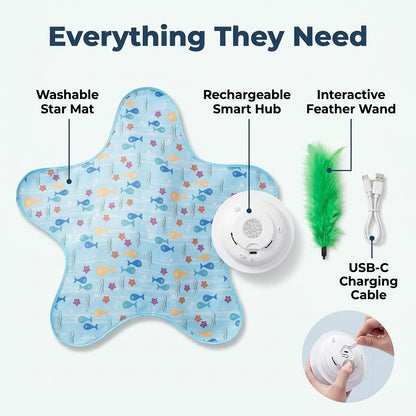 Automatic Interactive Cat Toy — Keep Indoor Cats Active Without Constantly Entertaining Them Yourself