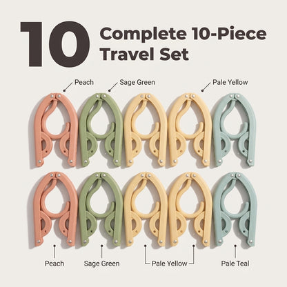 Travel Folding Hangers — Keep Clothes Neat Anywhere Without Bulky Hangers