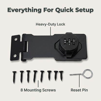 Heavy-Duty Combination Gate Lock — Secure Outdoor Spaces Without Keys