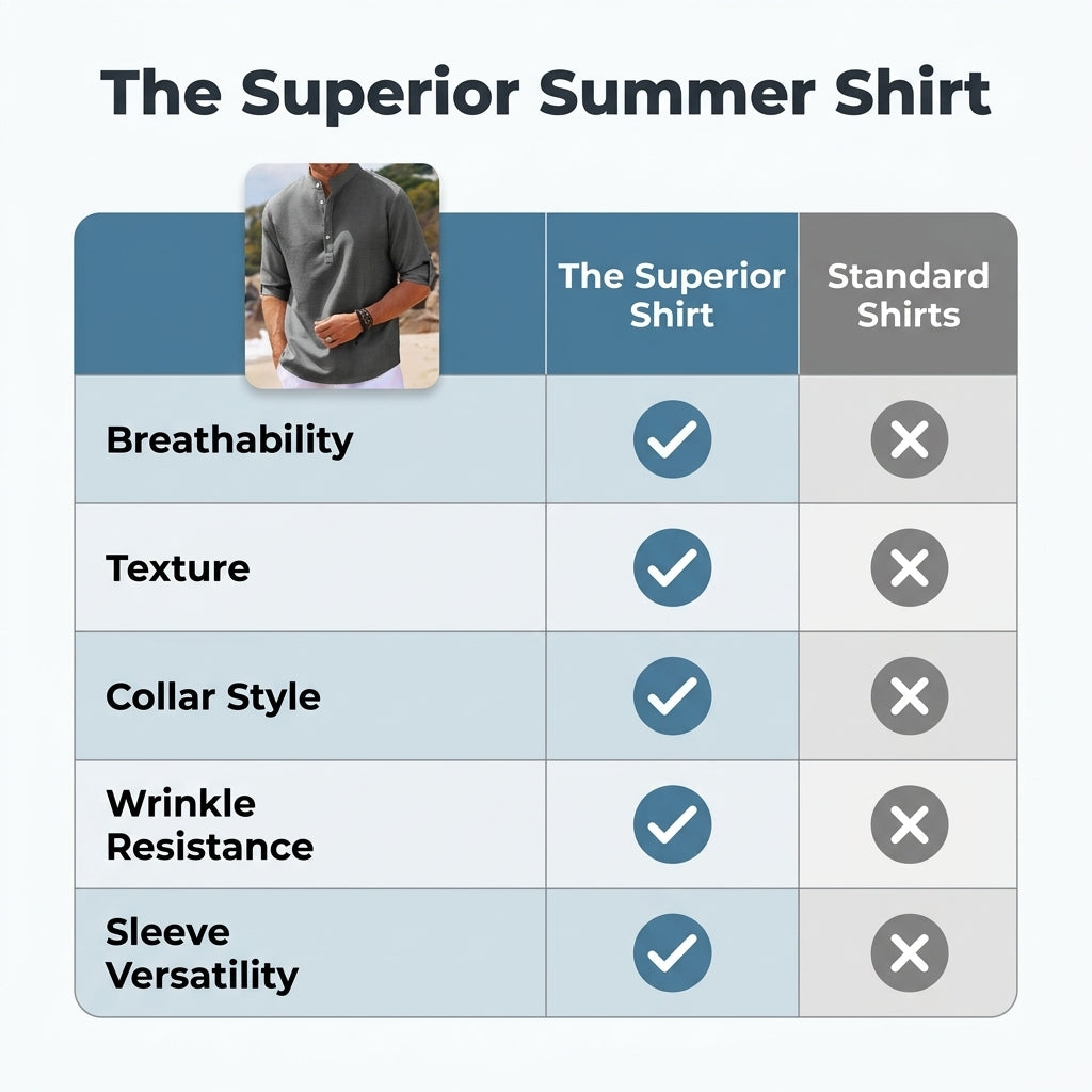 Men’s Long-Sleeve Casual Shirt — Clean Style Without Feeling Stiff