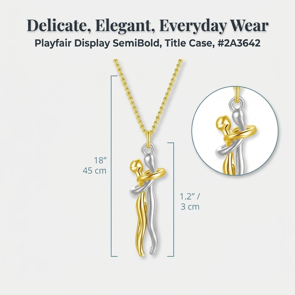 Hug Pendant Necklace — A Meaningful Reminder Of Someone You Love
