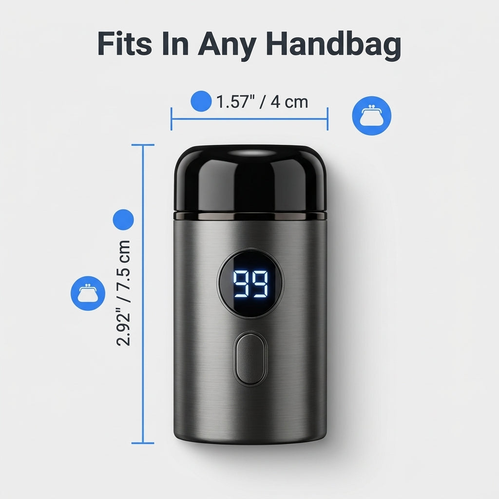 Mini Electric Precision Shaver — Smooth Face & Body Grooming Without Razor Nicks