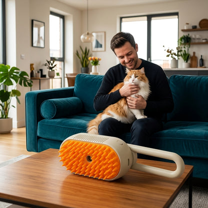 Pet Grooming Brush — Remove Loose Fur While Gently Massaging Your Pet