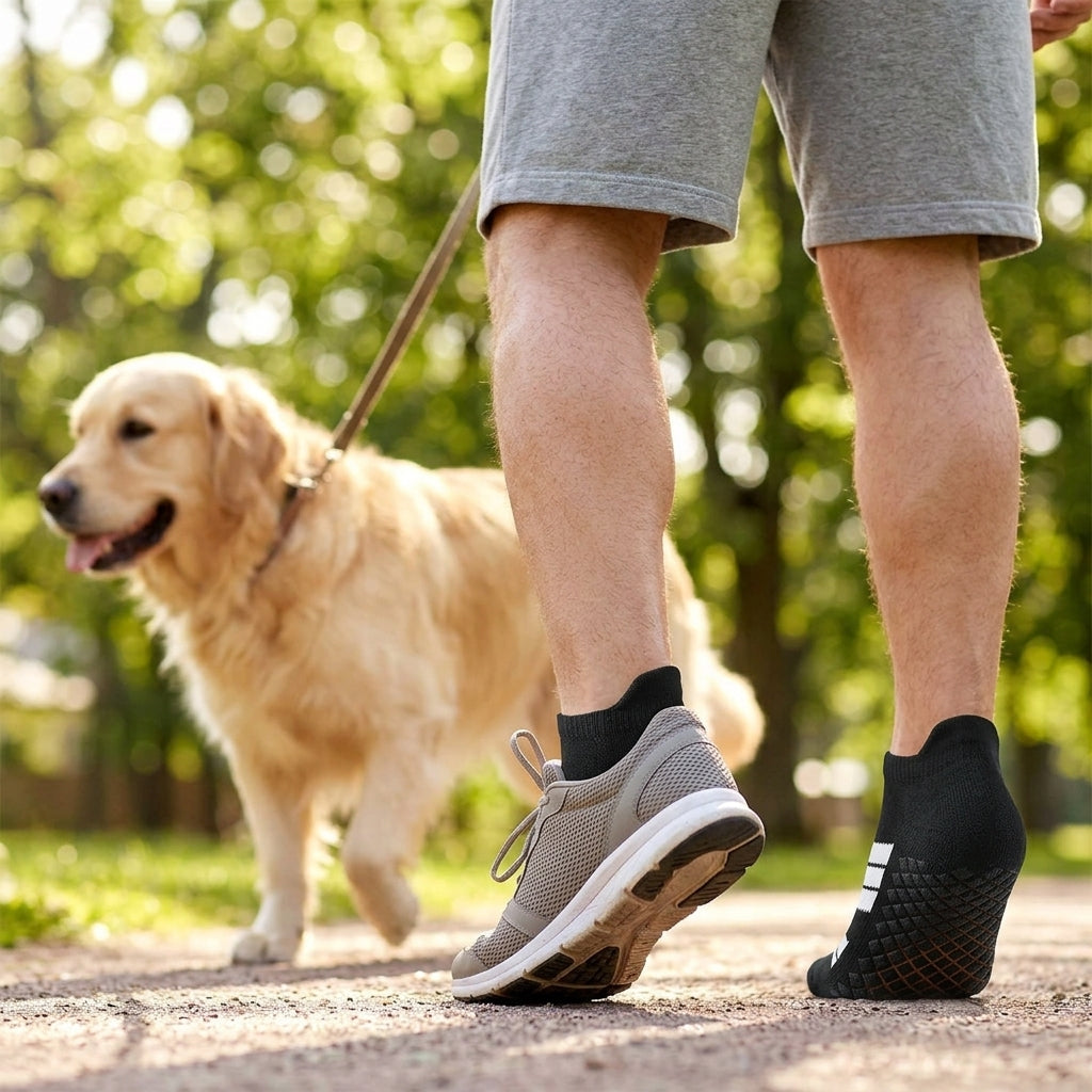 Low-Cut No-Show Sports Socks — Dry, Cushioned Comfort Without Bulky Socks