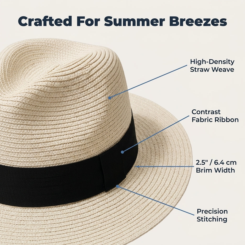 Classic Panama-Style Hat — Polished Sun-Ready Style Without Heavy Headwear