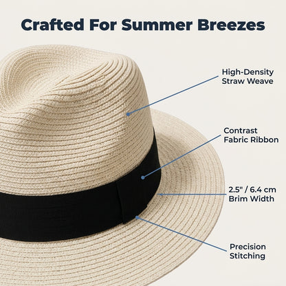Classic Panama-Style Hat — Polished Sun-Ready Style Without Heavy Headwear